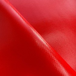 Ткань ПВХ 600 гр/м2 плотная, Красный (Ширина 150см), на отрез  в Электроуглях