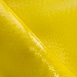Ткань ПВХ 600 гр/м2 плотная, Жёлтый (Ширина 150см), на отрез  в Электроуглях