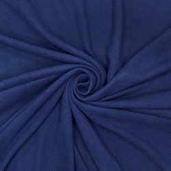 Ткань Флис Односторонний 130 гр/м2, цвет Темно-синий (на отрез)  в Электроуглях