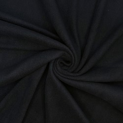 Ткань Флис Односторонний 130 гр/м2, цвет Черный (на отрез)  в Электроуглях