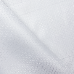 Ткань Оксфорд 300D PU Рип-Стоп СОТЫ, цвет Белый (на отрез)  в Электроуглях