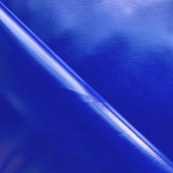Ткань ПВХ 450 гр/м2, Синий (Ширина 160см), на отрез  в Электроуглях