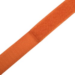 Контактная лента 25мм цвет Оранжевый (велькро-липучка, на отрез)  в Электроуглях