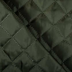 Стеганая подкладочная ткань с синтепоном (100гр/м2), цвет Хаки (на отрез)  в Электроуглях