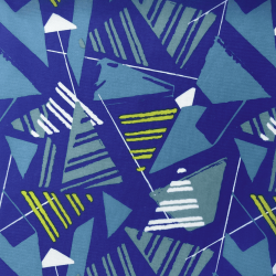 Ткань Оксфорд 210D PU, принт &quot;Лимонные треугольники&quot; (на отрез)  в Электроуглях