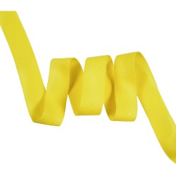 Окантовочная лента-бейка, цвет Жёлтый 22мм (на отрез)  в Электроуглях